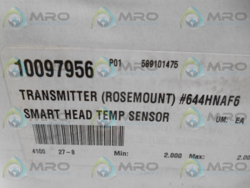 ROSEMOUNT 644HNAF6 TEMPERATURE TRANSMITTER *NEW IN BOX*