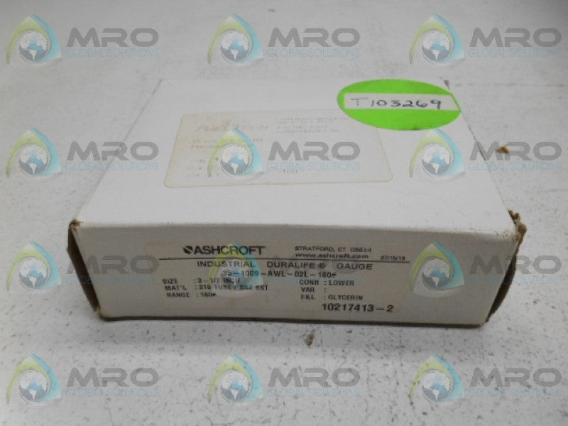 ASHCROFT 10217413-2 GAUGE NSMP