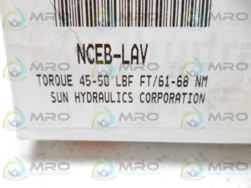 SUN HYDRAULICS NCEB-LAV VALVE *NEW IN BOX*