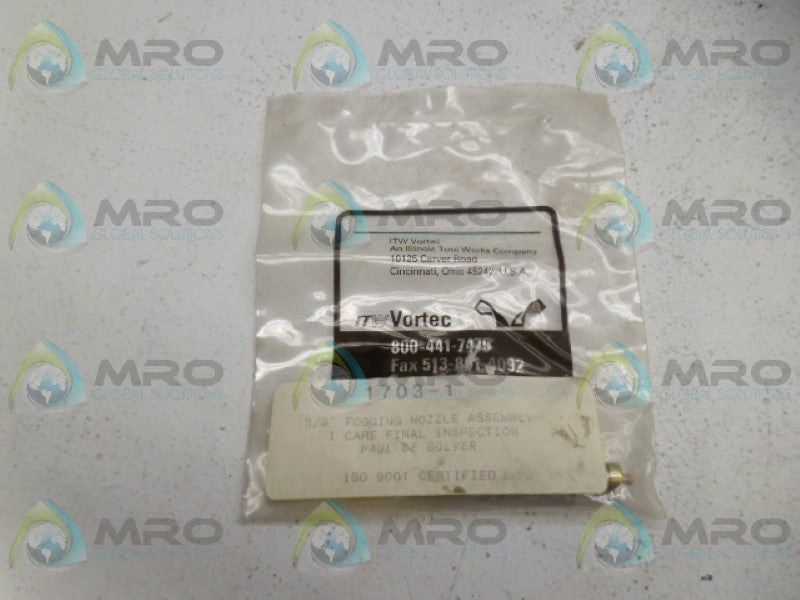 ITW VORTEC 1703-1 FOGGING NOZZLE *NEW IN FACTORY BAG*