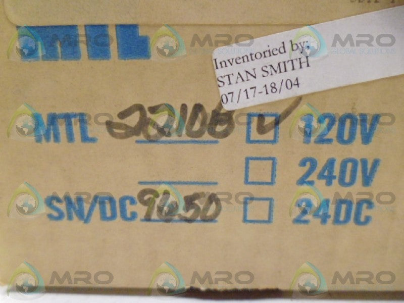MTL MTL2210B 120VAC *NEW IN BOX*