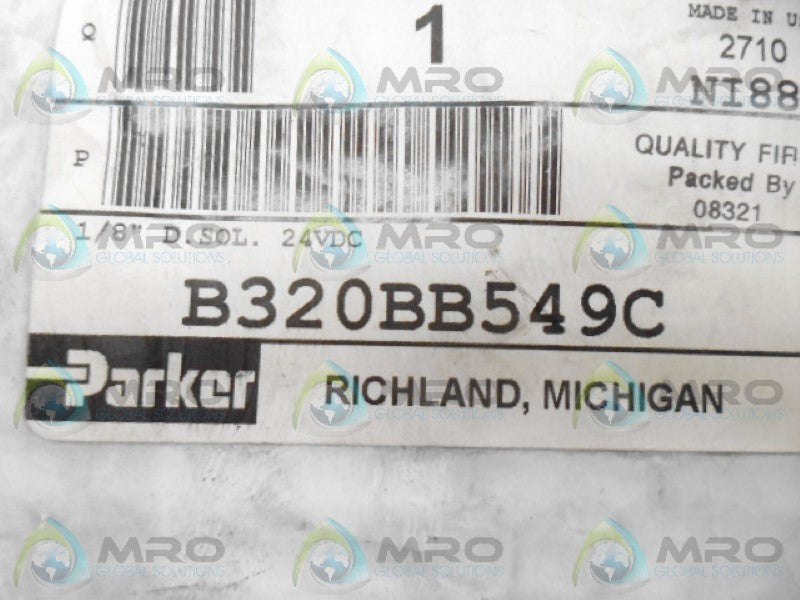 PARKER B320BB549C CONTROL VALVE *FACTORY SEALED*