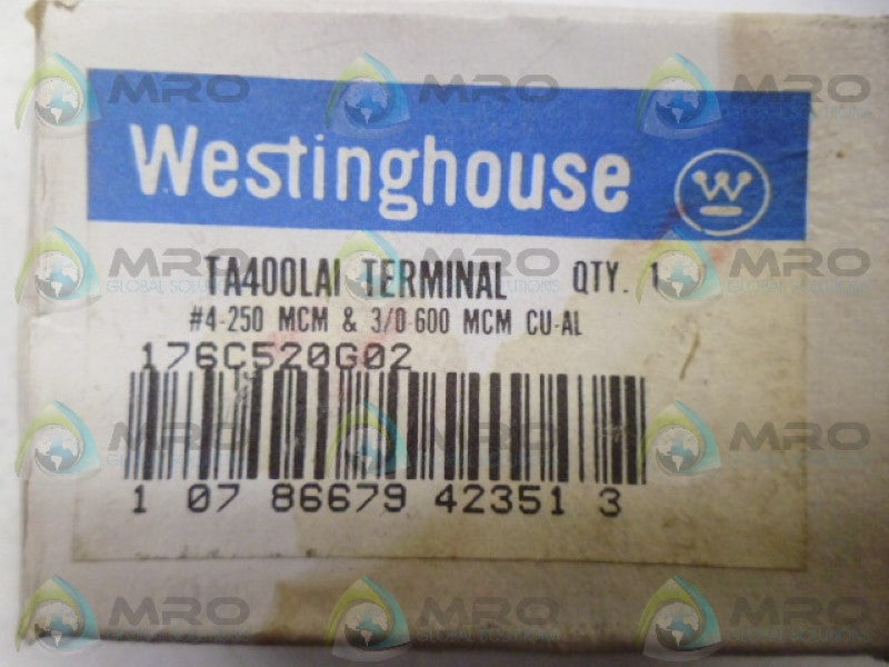 WESTINGHOUSE TA400LAI TERMINAL LUG *NEW IN BOX*