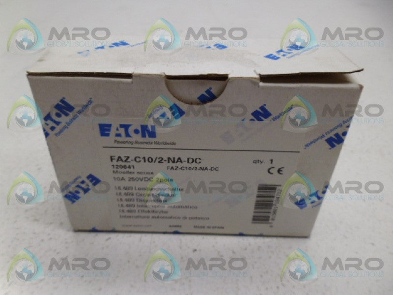 EATON FAZ-C10/2-NA-DC CIRCUIT BREAKER *NEW IN BOX*