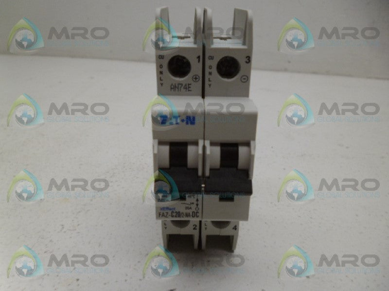 EATON FAZ-C20/2-NA-DC CIRCUIT BREAKER *NEW IN BOX*