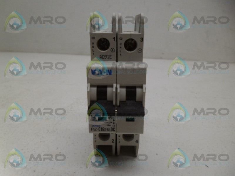 EATON FAZ-C16/2-NA-DC CIRCUIT BREAKER *NEW IN BOX*
