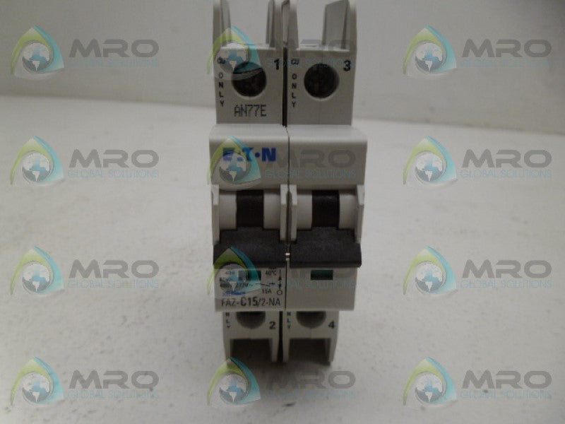 EATON FAZ-C15/2-NA CIRCUIT BREAKER *NEW IN BOX*