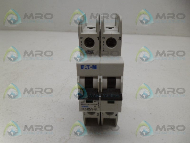 EATON FAZ-C5/2-NA CIRCUIT BREAKER *NEW IN BOX*