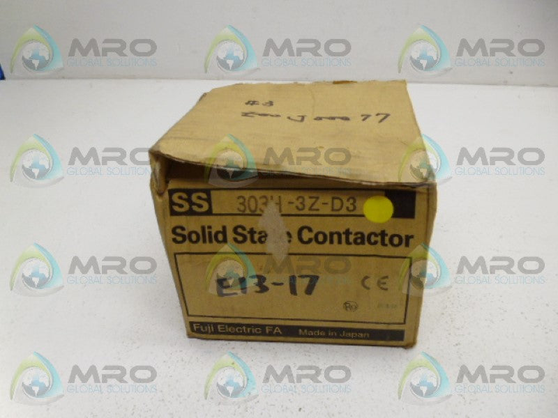 FUJI ELECTRIC SS303H-3Z-D3 CONTACTOR *NEW IN BOX*