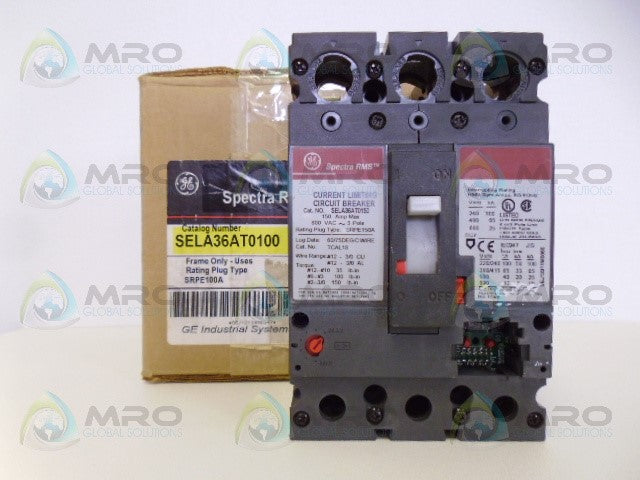 GENERAL ELECTRIC SPECTRA SELA36AT0100 CIRCUIT BREAKER *NEW IN BOX*