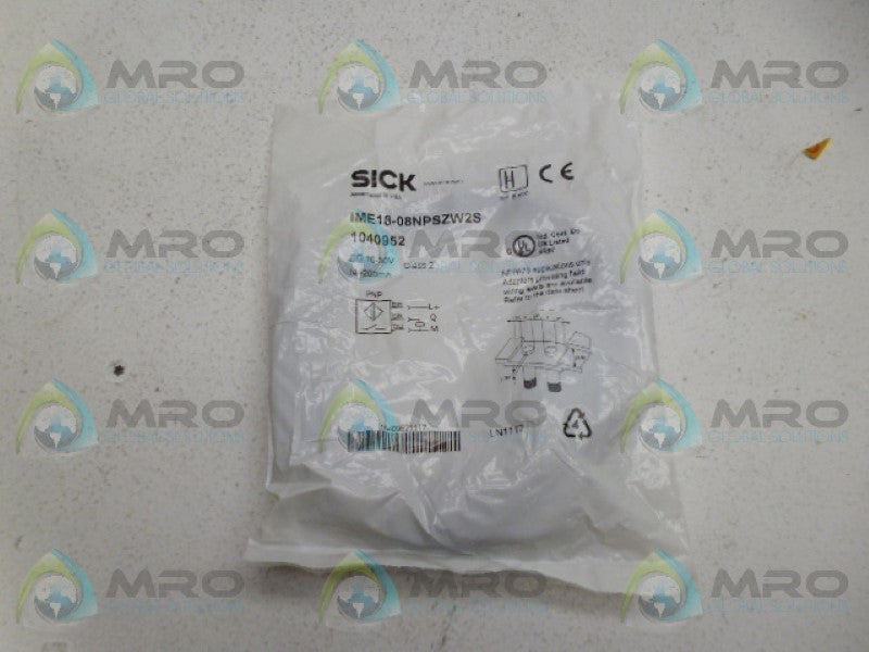 SICK IME18-08NPSZW2S PROXIMITY SWITCH SENSOR *NEW IN FACTORY BAG*