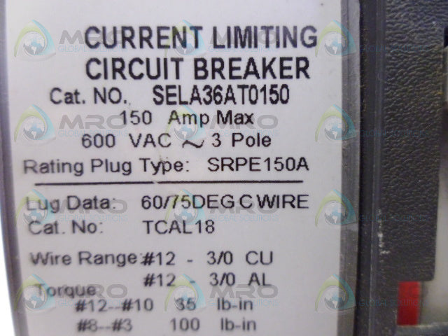 GENERAL ELECTRIC SPECTRA SELA36AT0100 CIRCUIT BREAKER *NEW IN BOX*
