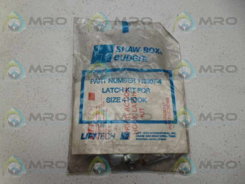 LIFT TECH 113307-4 LATCH KIT *NEW IN FACTORY BAG*