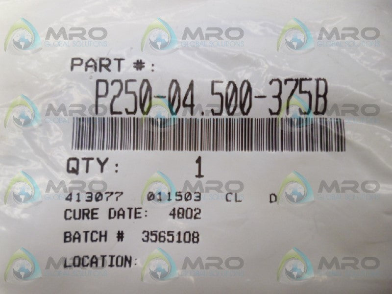 INDUSTRIAL MRO P250-04.500-375B SEAL *NEW IN FACTORY BAG*