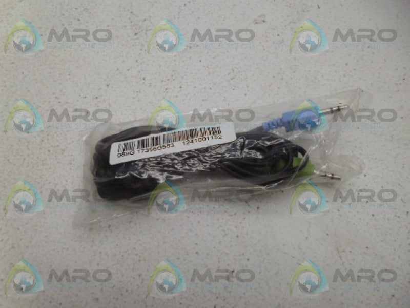 INDUSTRIAL MRO 089G17356G553 AUDIO STEREO CABLE *NEW IN FACTORY BAG*