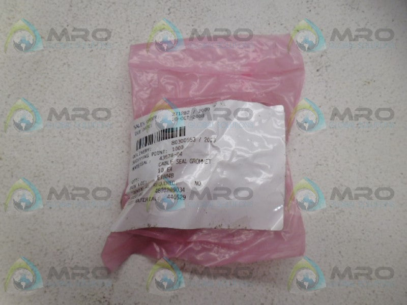 BENTLY NEVADA 43574-04 SEAL GROMMET (PKG OF 10) *NEW IN FACTORY BAG*