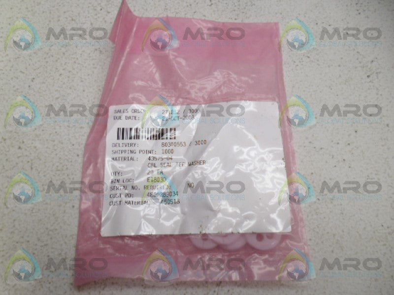 BENTLY NEVADA 43575-04 SEAL (PKG OF 20) *NEW IN FACTORY BAG*