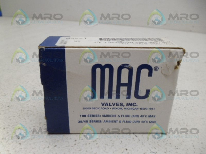 MAC 35A-AAA-DAAA-1CM SOLENOID VALVE *NEW IN BOX*