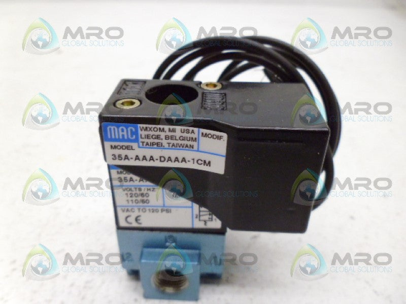 MAC 35A-AAA-DAAA-1CM SOLENOID VALVE *NEW IN BOX*