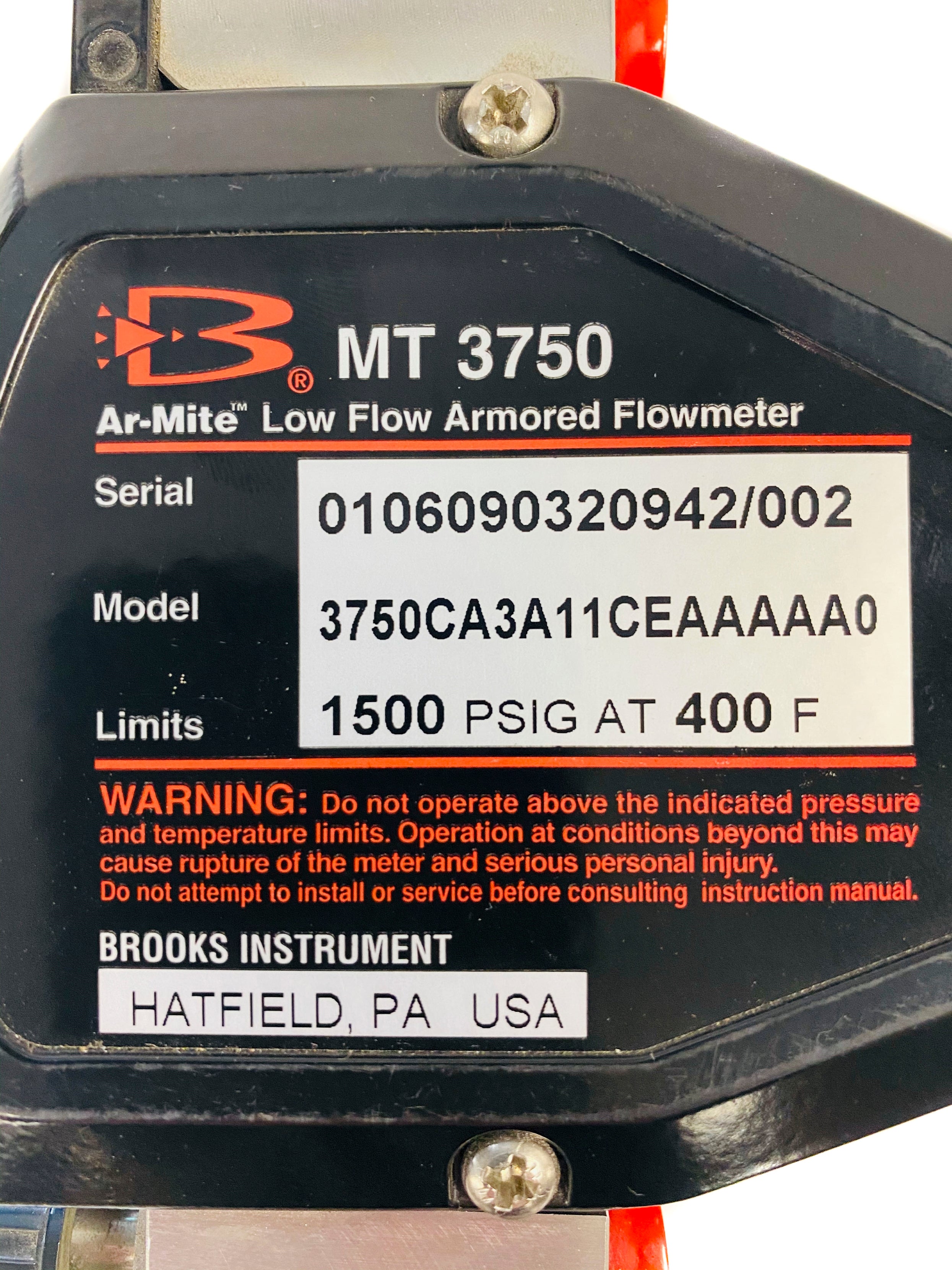 BROOKS 3750CA3A11CEAAAAA0 FLOW METER *NEW NO BOX*