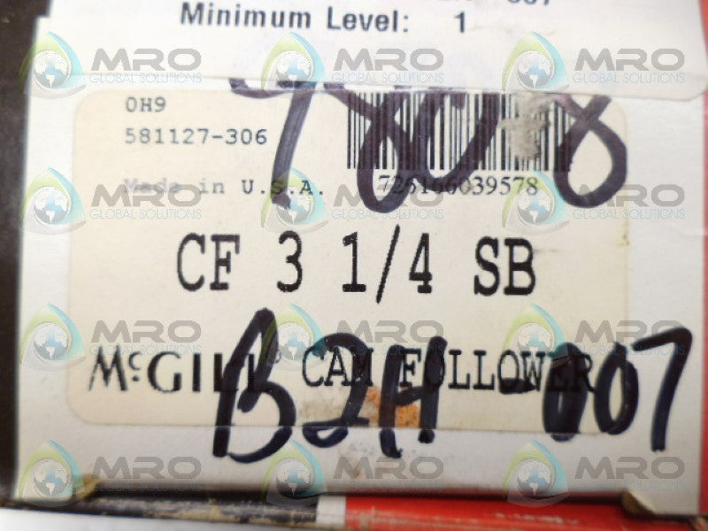 MCGILL CF3-1/4-SB CAM FOLLOWER *NEW IN BOX*