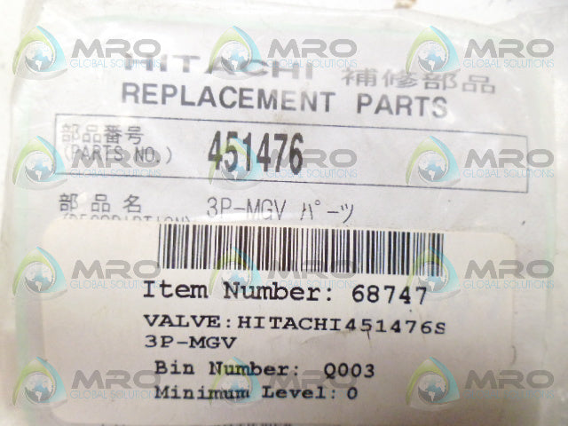 HITACHI 451476 3-WAY VALVE *NEW IN FACTORY BAG*