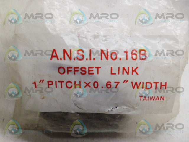 ANSI 16B OFFSET LINK *NEW IN FACTORY BAG*