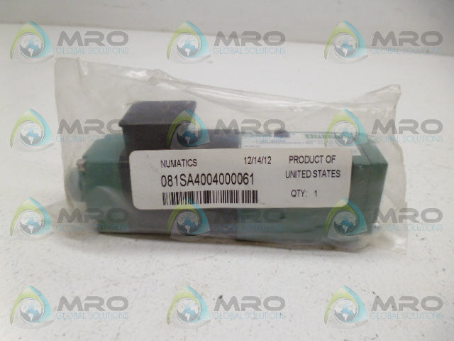 NUMATICS 081SA4004000061 SOLENOID VALVE * NEW IN FACTORY BAG *