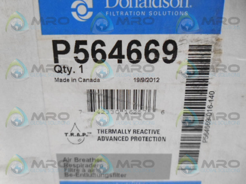 DONALDSON P564669 AIR BREATHER *NEW IN BOX*