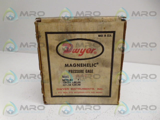 DWYER 2060 PRESSURE GAUGE 60PSI *NEW IN BOX*