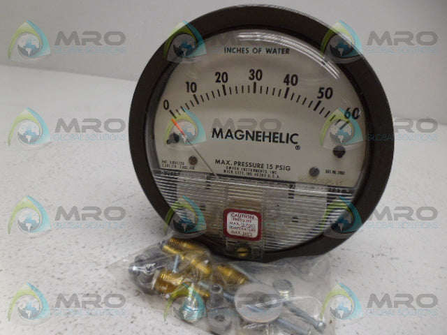 DWYER 2060 PRESSURE GAUGE 60PSI *NEW IN BOX*
