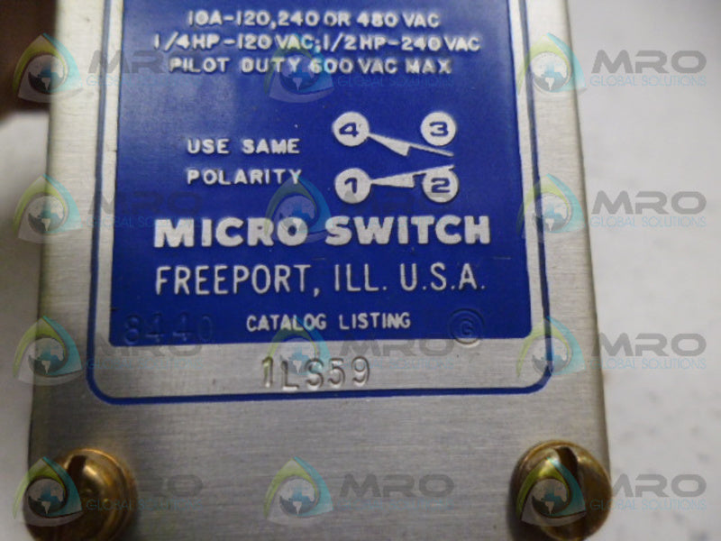 MICROSWITCH 1LS59 LIMIT SWITCH (GREY) *NEW NO BOX*