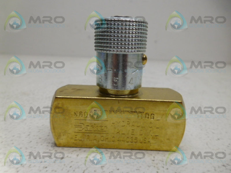 PARKER N600B NEEDLE VALVE *NEW IN BOX*