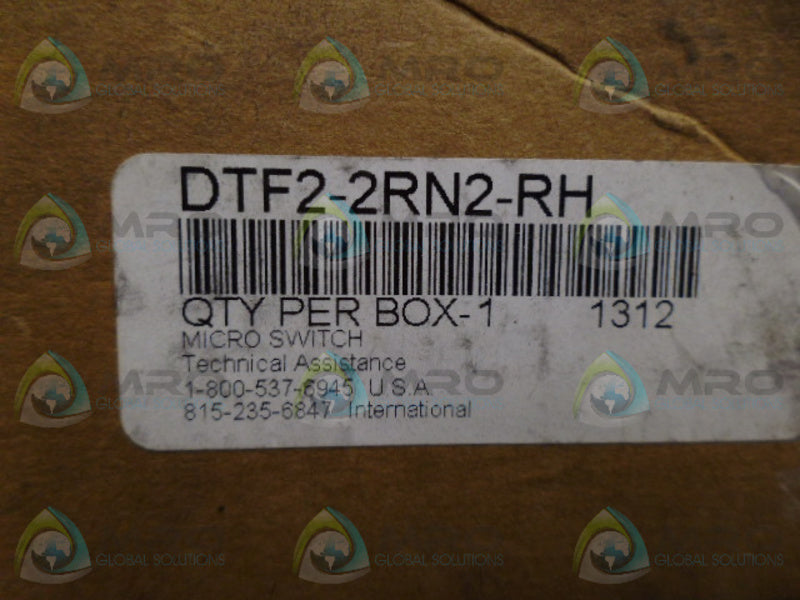 MICROSWITCH DTF2-2RN2-RH LIMIT SWITCH *NEW IN BOX*