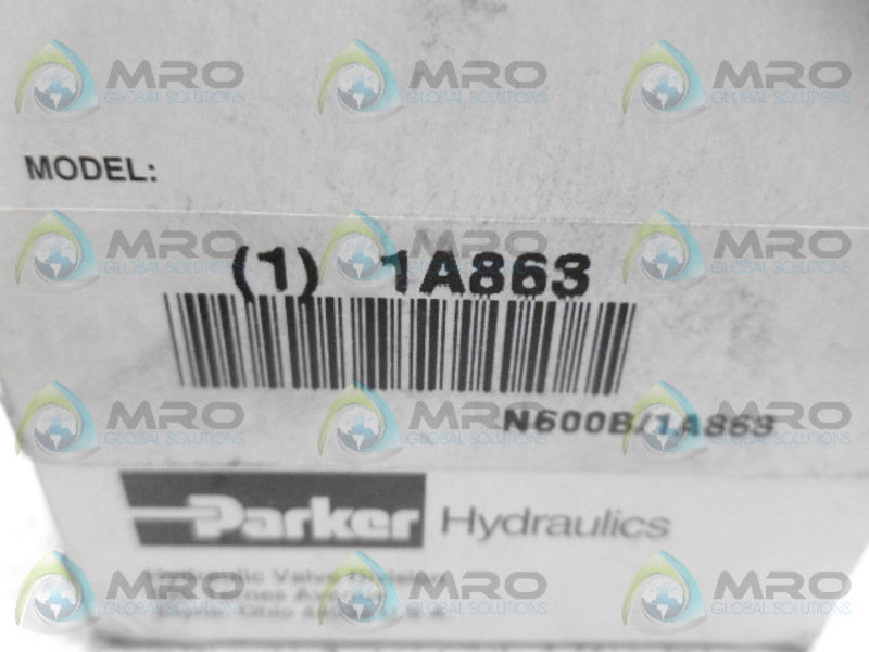 PARKER N600B 1A863 NEEDLE VALVE *NEW IN BOX*