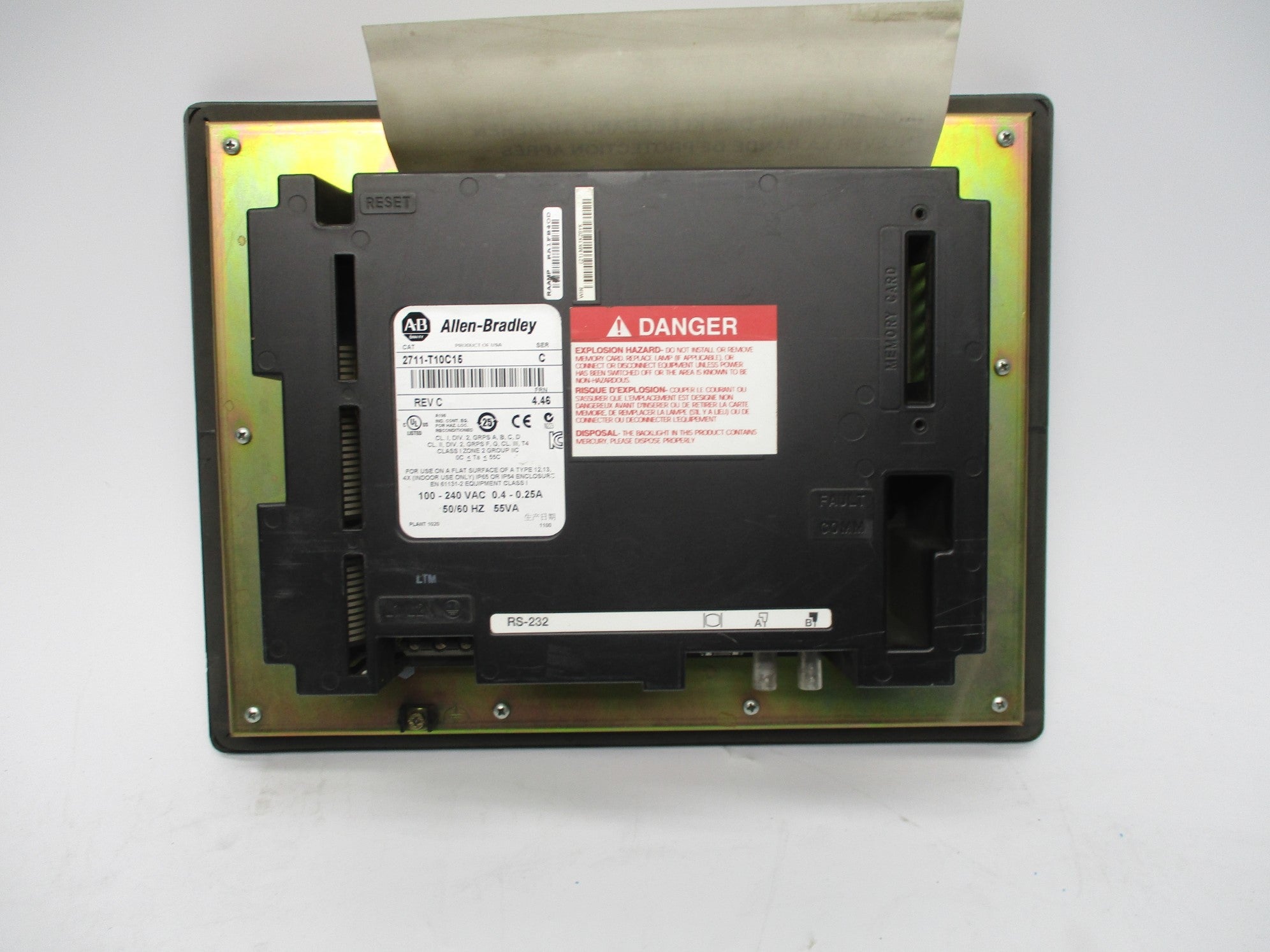 ALLEN BRADLEY 2711-T10C15 SER. C F/W 4.46 NSNP