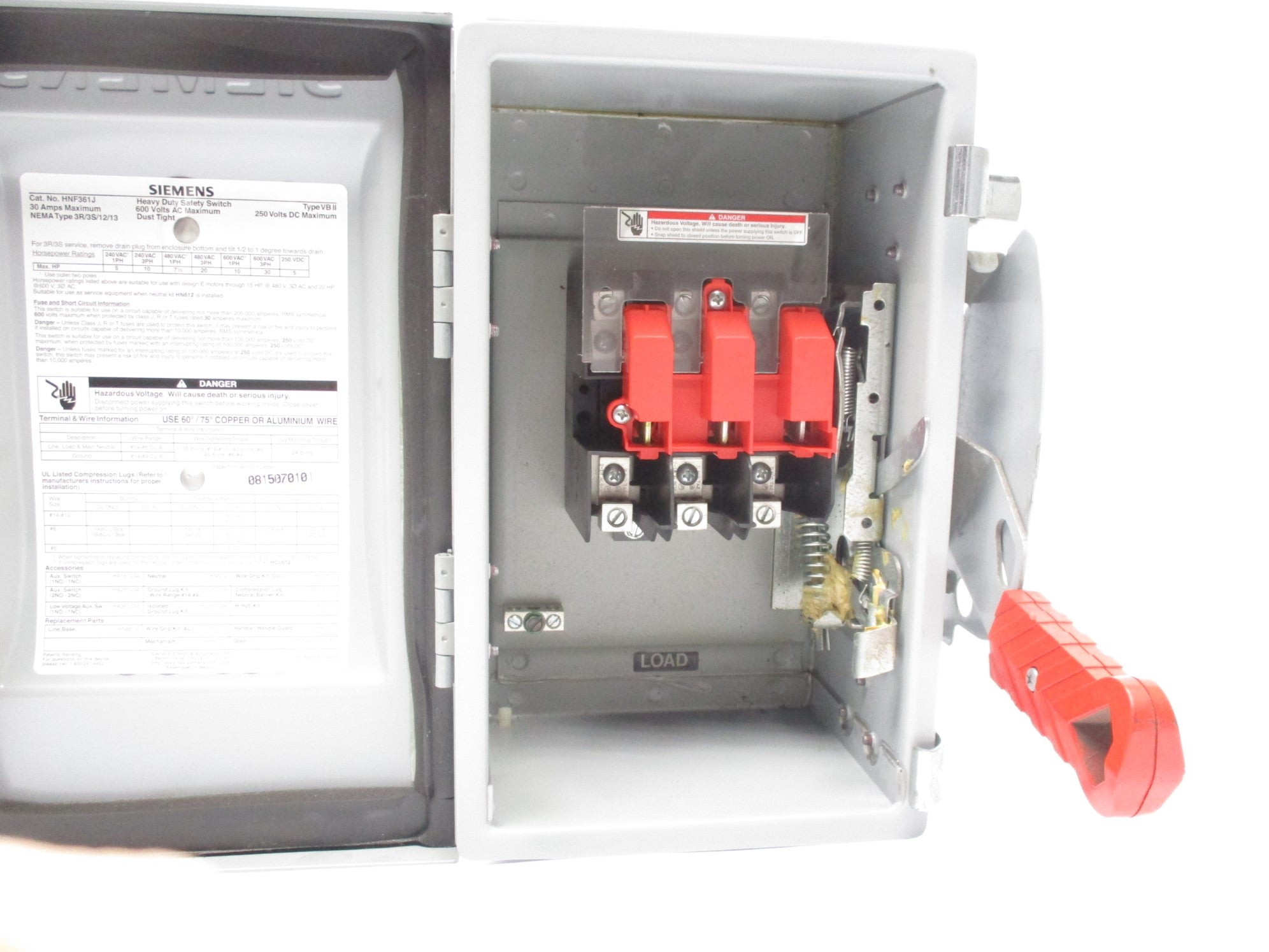 SIEMENS HNF361J UNMP