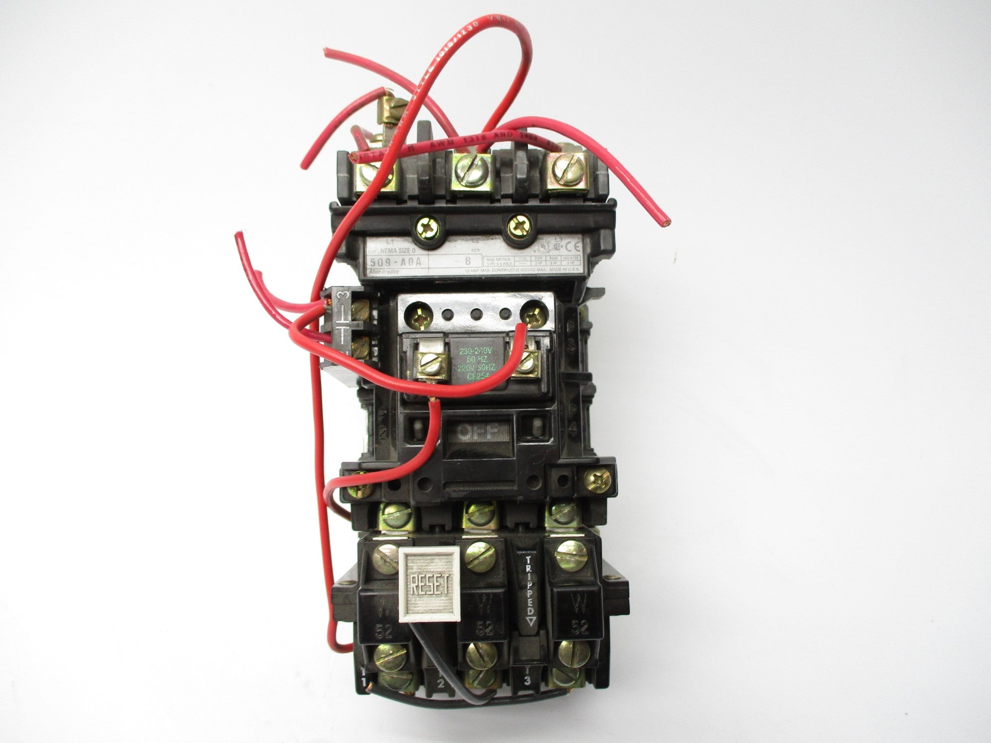 ALLEN BRADLEY 509-A0A SER. B 18A 600VAC UNMP