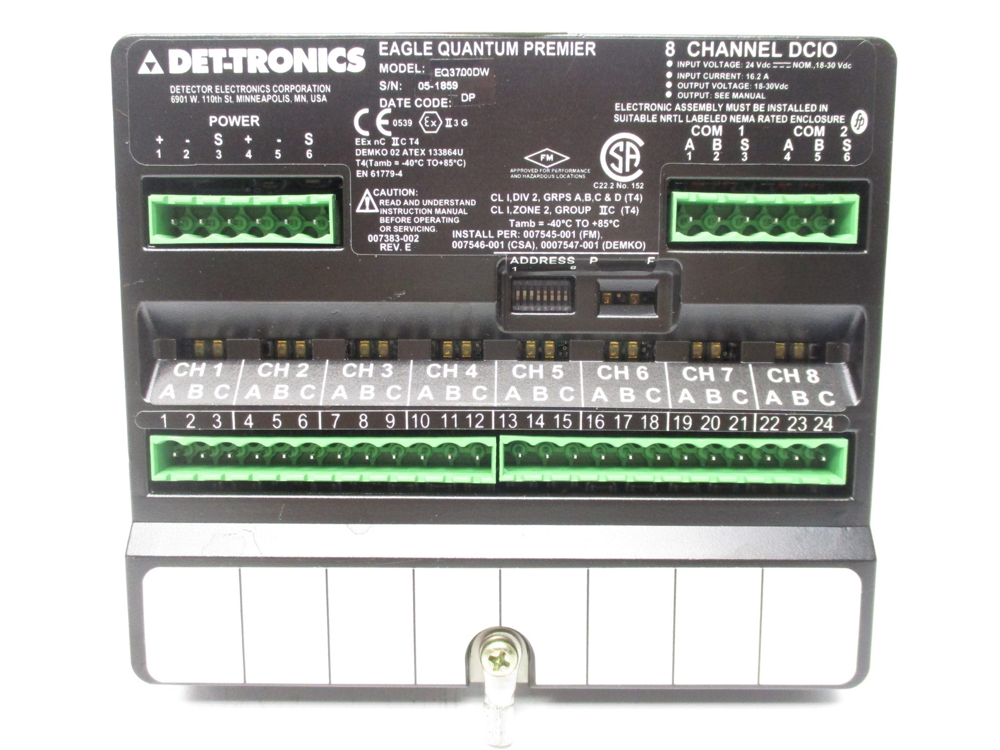 DET TRONICS EQ3700DW NSNP
