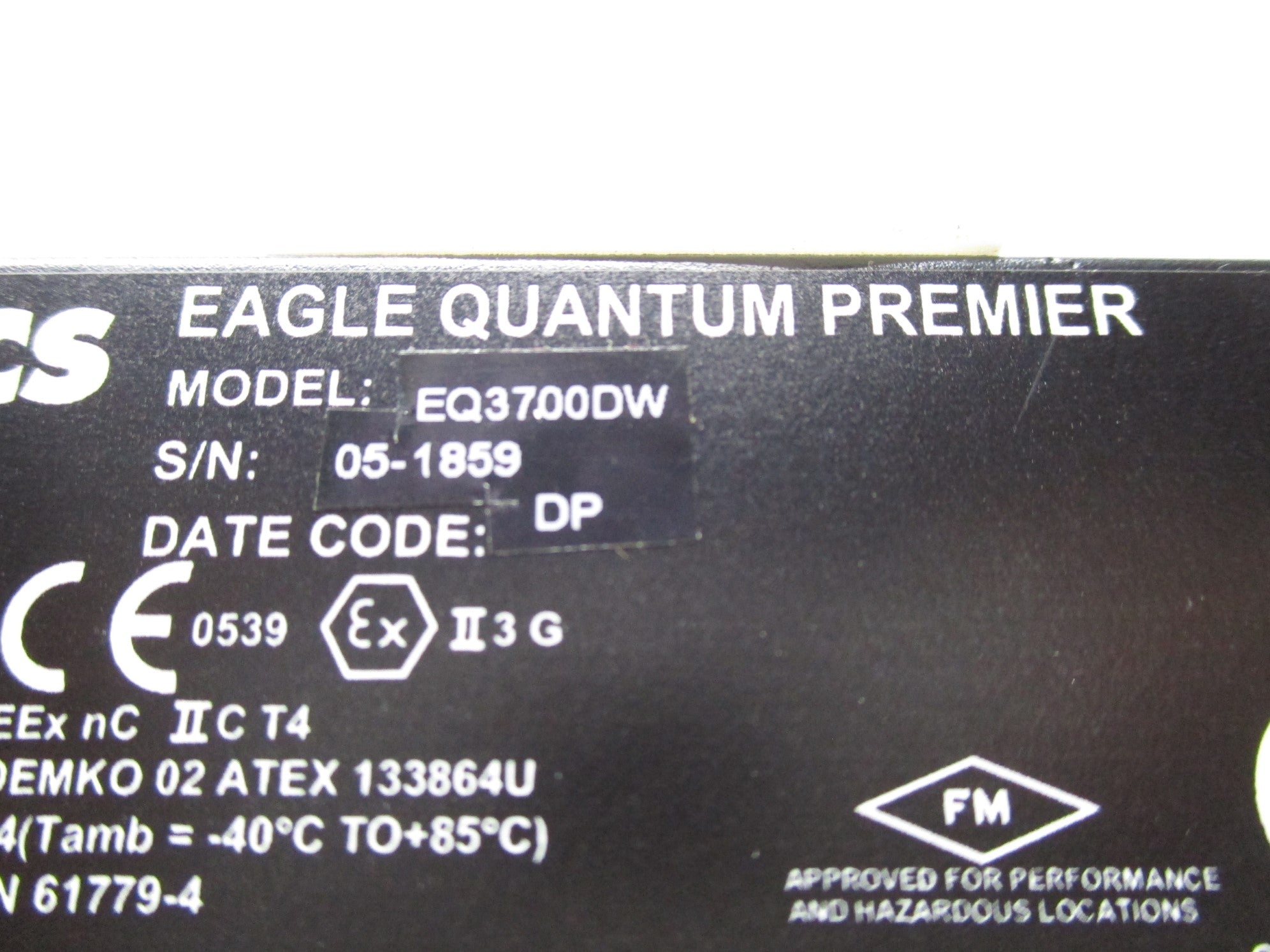 DET TRONICS EQ3700DW NSNP