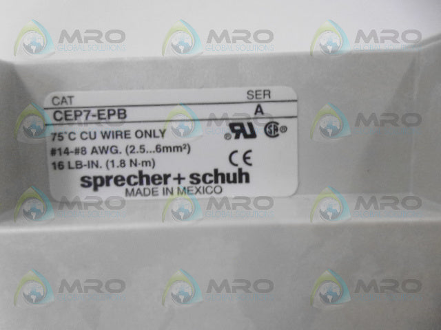 SPRECHER+SCHUHCEP7-EPB OL DIN-RAIL ADAPTER *NEW IN BOX*
