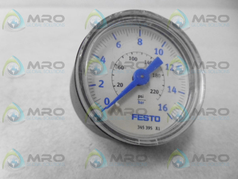 FESTO 345395 PRESSURE GAUGE *NEW IN BOX*