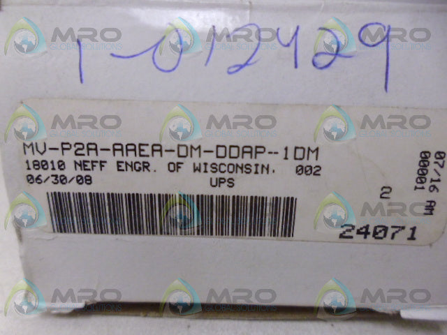 MAC MV-P2A-AAEA-DM-DDAP-1DM *NEW IN BOX*