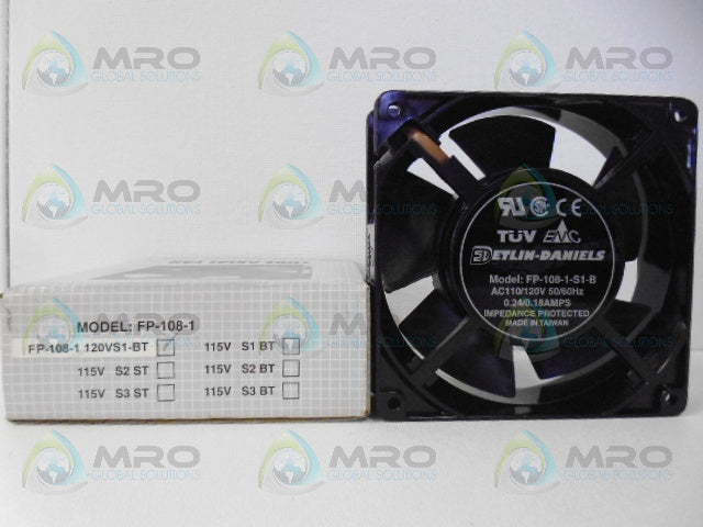 ETLIN-DANIELS FP-108-1 AXIAL FAN *NEW IN BOX*