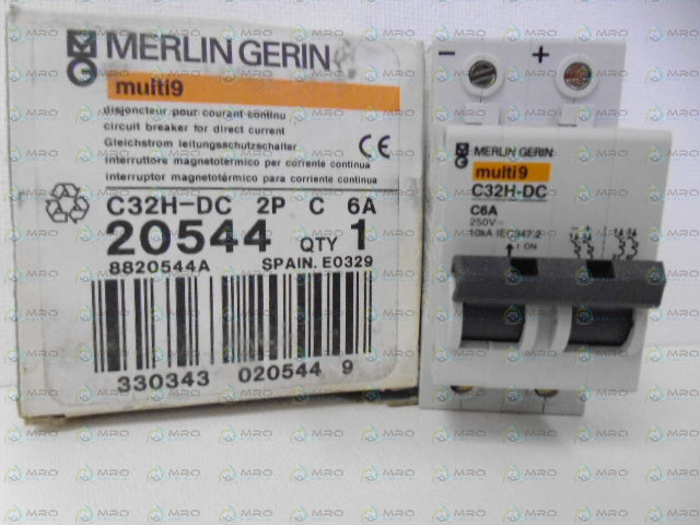 MERLIN GERIN 20544 CIRCUIT BREAKER 6A *NEW IN BOX*