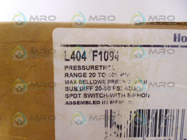 HONEYWELL L404F1094 PRESSURETROL CONTROLLER *NEW IN BOX*