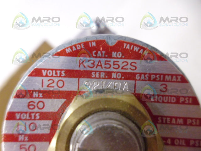 ITT K3A552S MAGNETIC GAS VALVE *NEW IN BOX*
