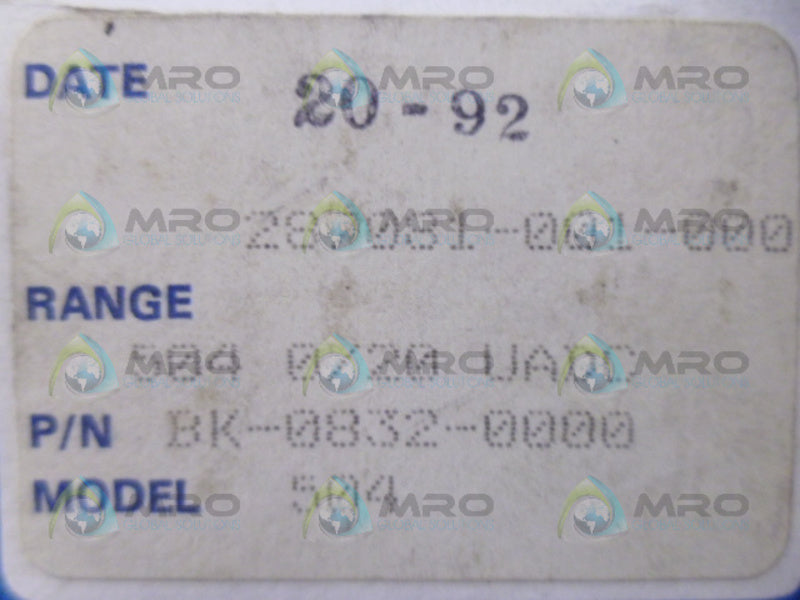 API BK-0832-0000 *NEW IN BOX*