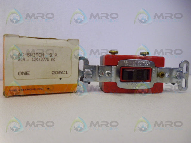 PASS AND SEYMOUR 20AC1 AC SWITCH *NEW IN BOX*