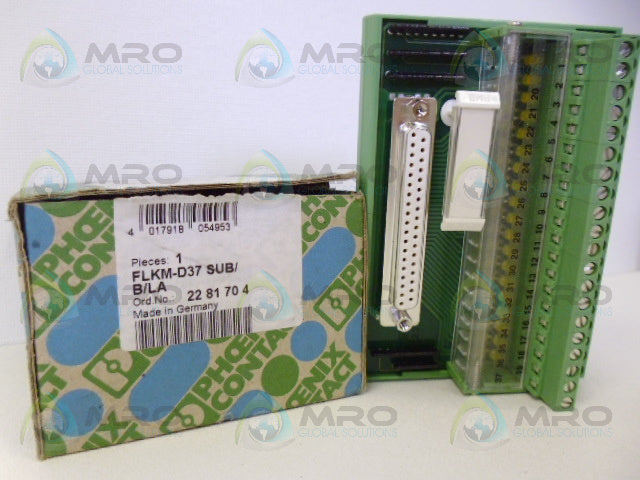PHOENIX CONTACT FLKM-D37 SUB/B/LA INTERFACE MODULE *NEW IN BOX*